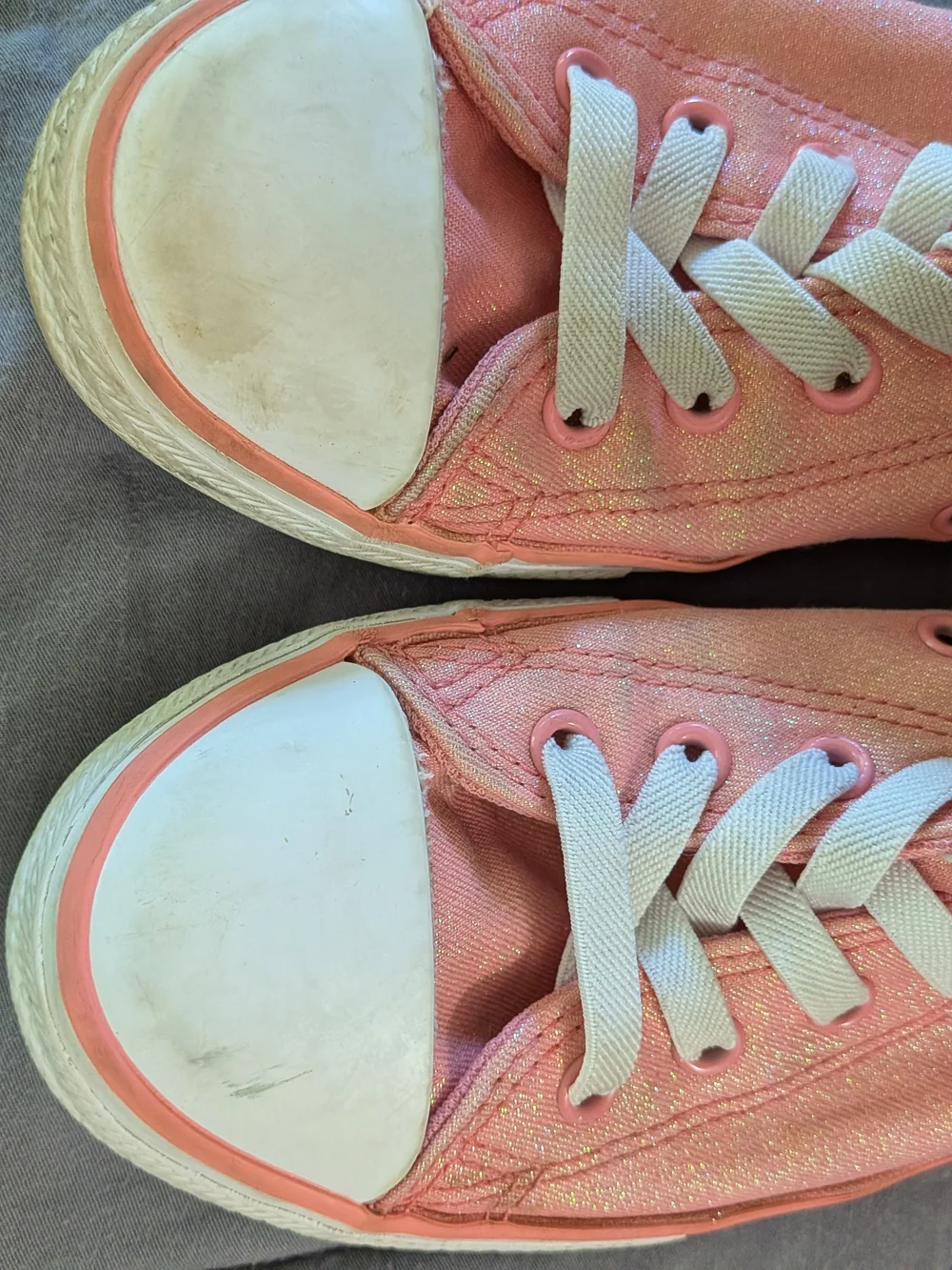 Converse Chuck Taylor All Star Pink Glitter High Top Sneakers Big Kids Sz 3